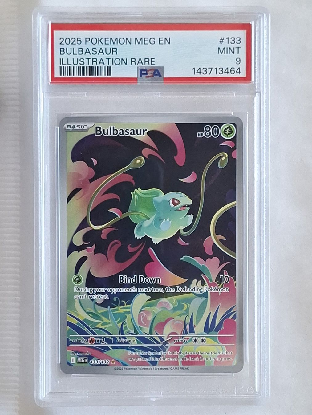 Pokémon Carte collezionabili: Bulbasaur - Bisasam Illustration Rare Mega Evolution - PSA 9 – Nuovo (secondo la descrizione) da Altstätten SG venduto da sulim