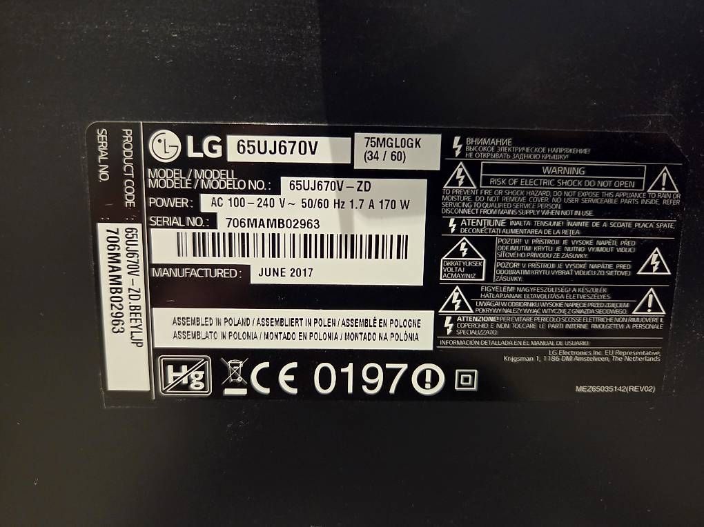 Televisori: LG 65zoll Smart TV  – Usato da Maienfeld venduto da motorabbit 3