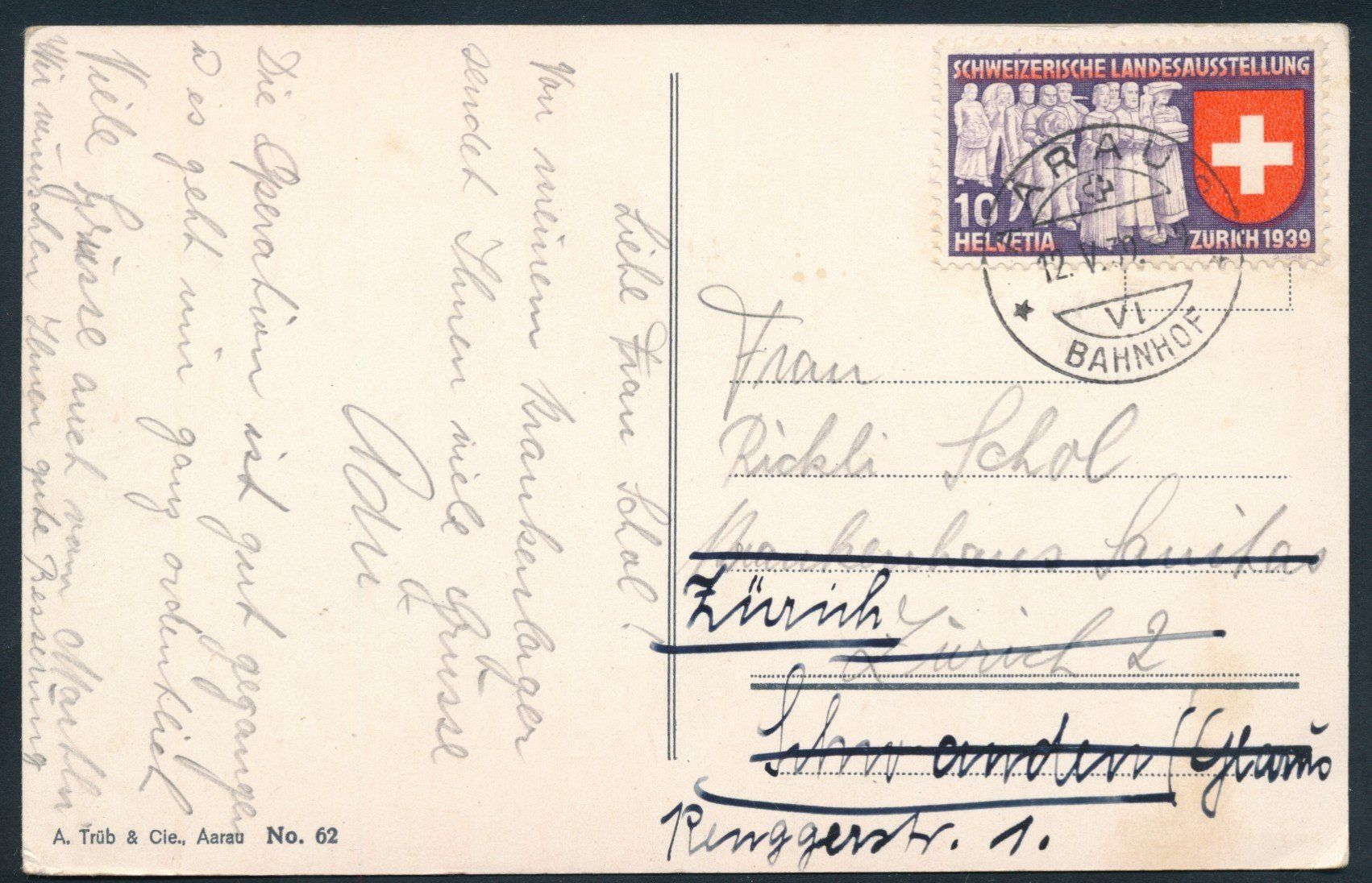 Cartes postales: AK: Aarau – D'occasion à Bonau par Profila3 1
