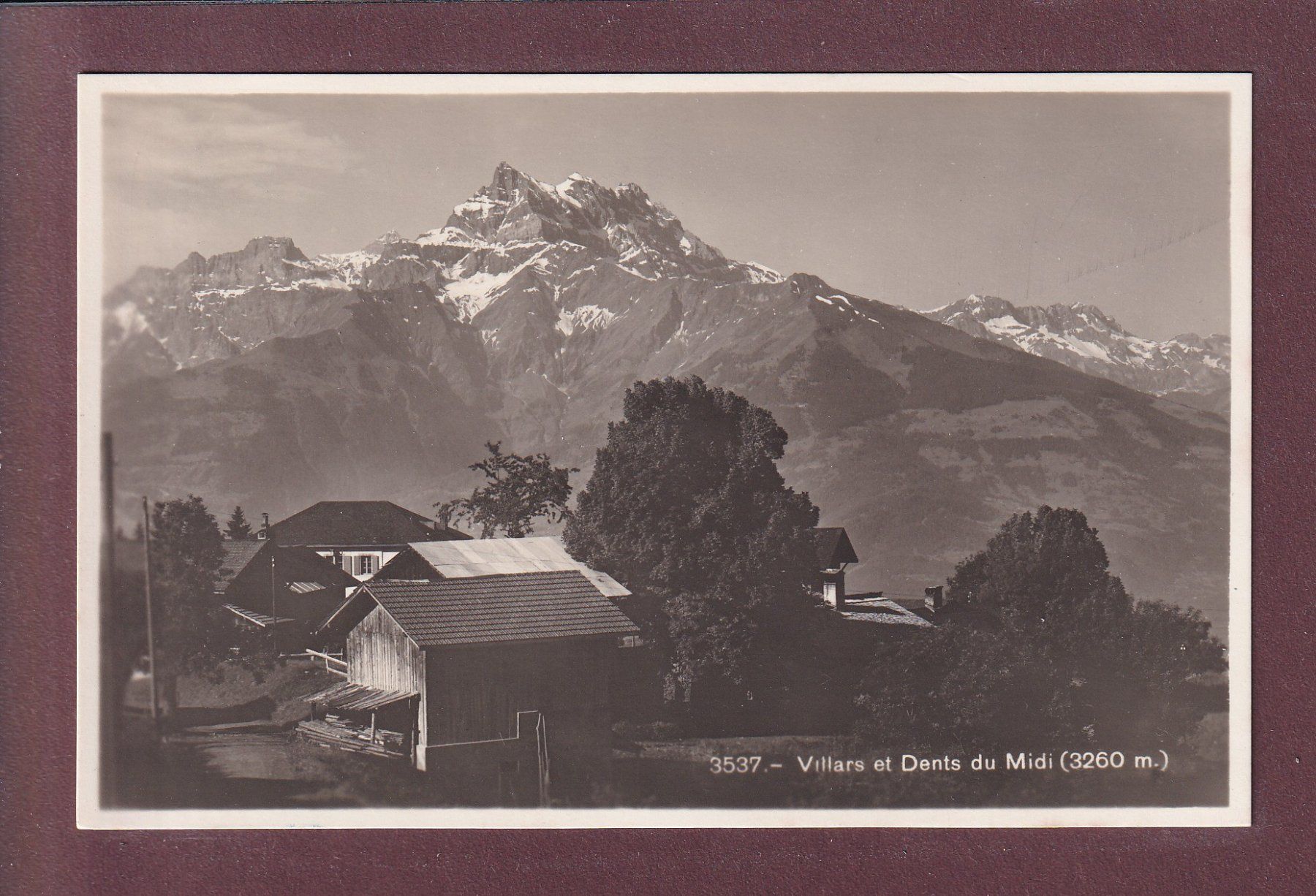 Ansichtskarten: VILLARS - Dents du Midi – Gebraucht aus Pully von nicecards