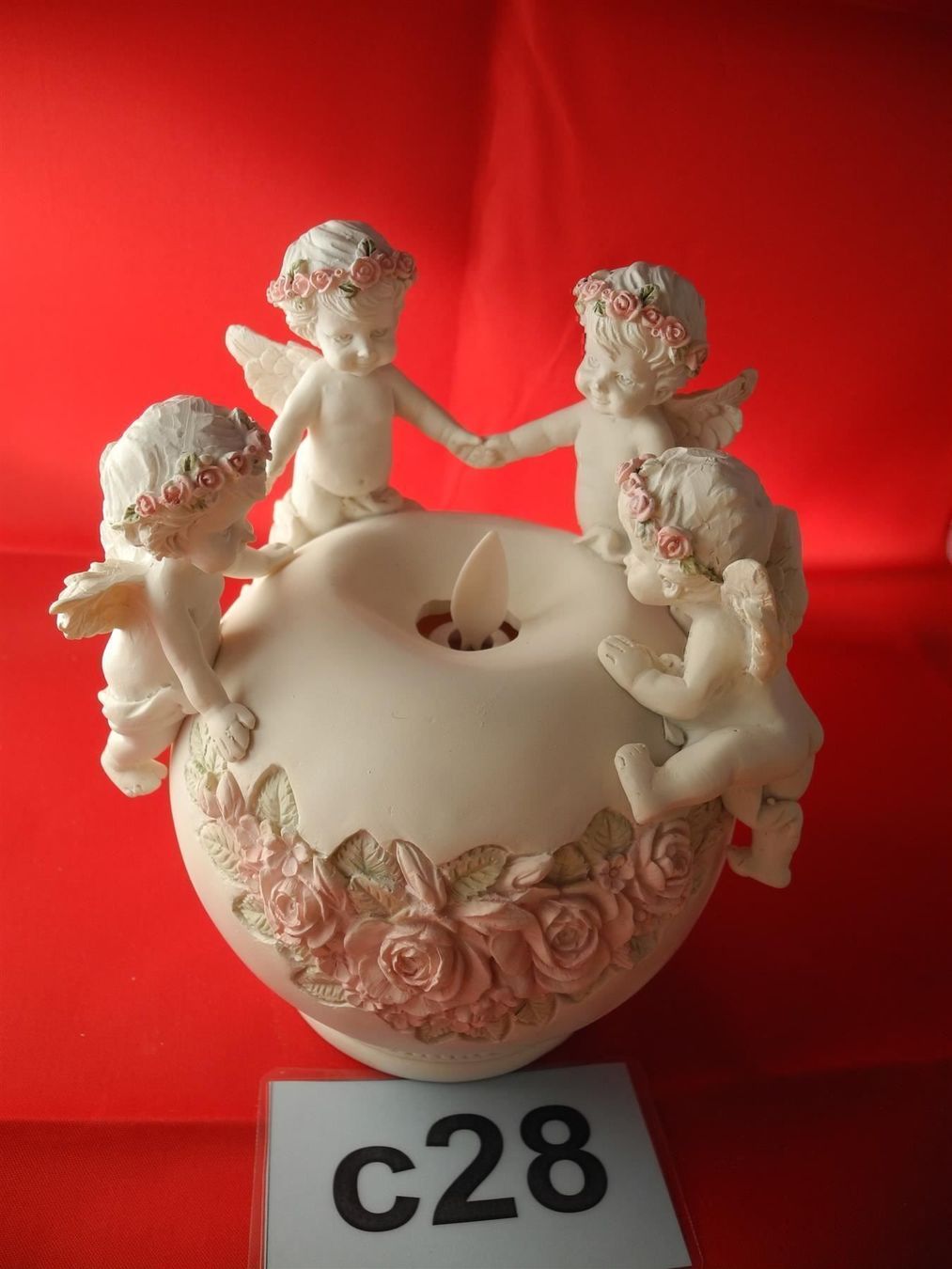 Statuette: 4 Engel auf Kugel, Nr. c28 – Nuovo e nell'imballaggio originale da Kottwil venduto da Crazyrolf