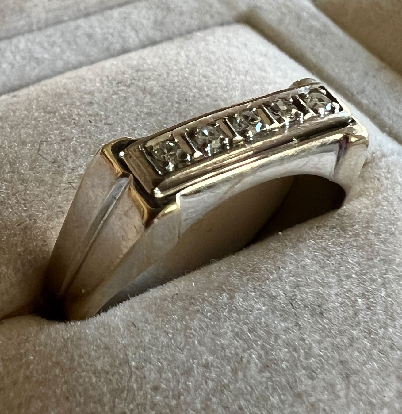Ringe: Weissgold-Ring 18 K mit Brillanten – Gebraucht aus Chur von Penting1935 1