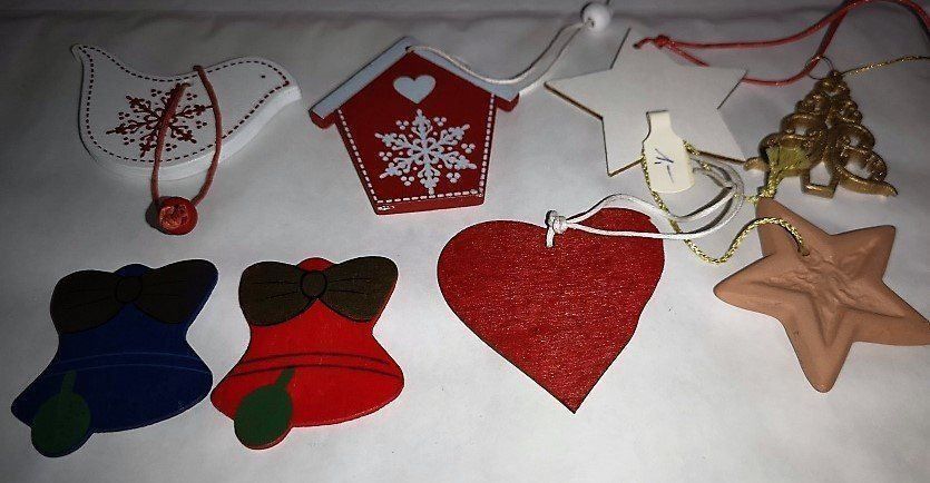 Alle Dekorationen: Christbaumanhänger div. 8 Stück im Set – Neu (gemäss Beschreibung) aus Lutzenberg von Truhe