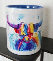 Motivtasse Highland Kuh Conrad bunt blau