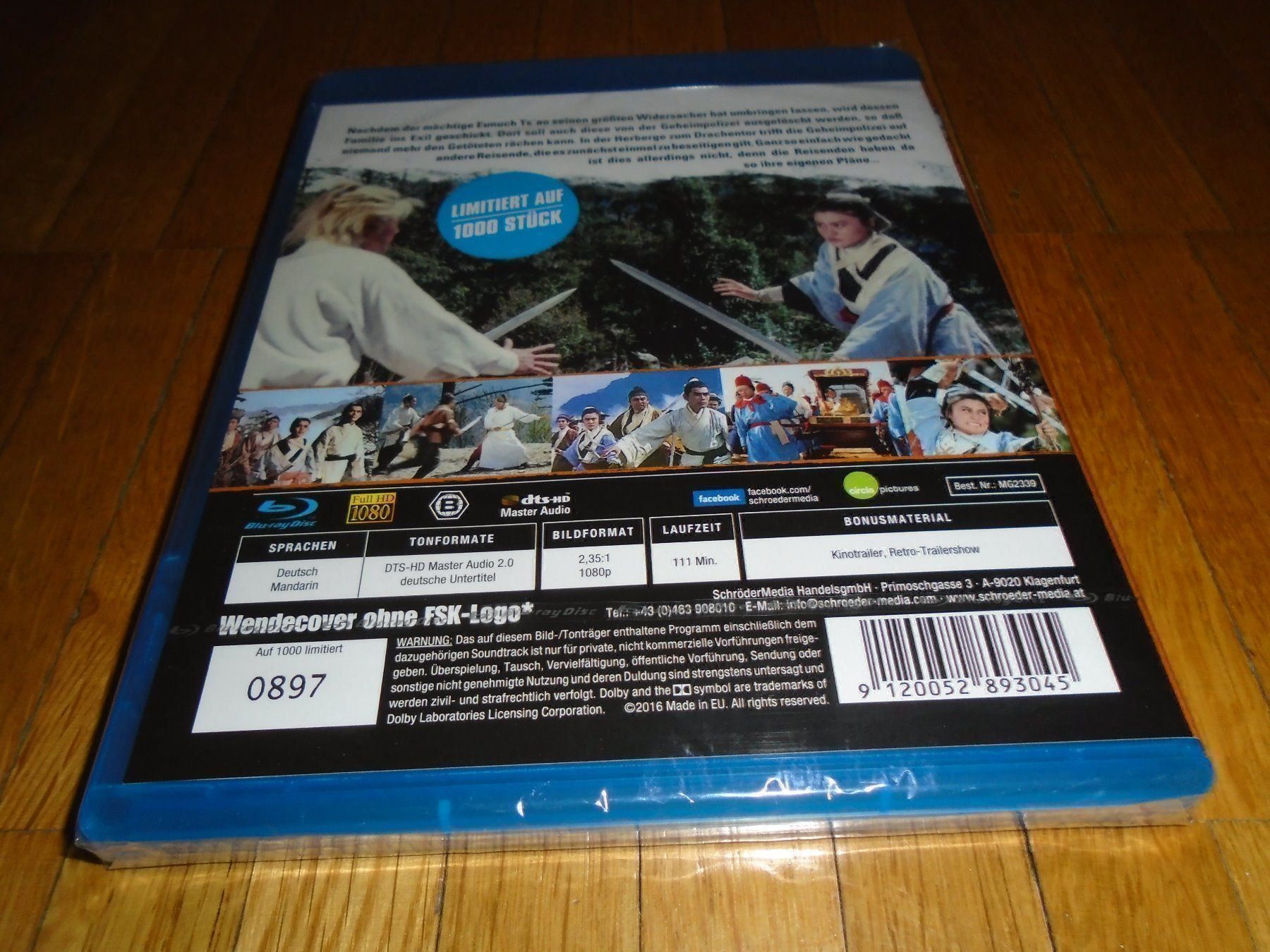 Tutti i DVDs: Die Herberge zum Drachentor - BLU-RAY - UNCUT – Nuovo e nell'imballaggio originale da Basel venduto da havsok 1