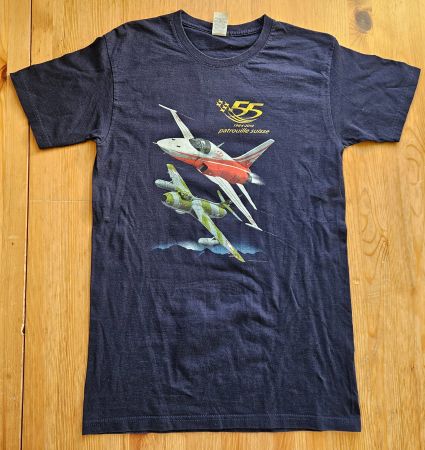 55 Jahre Patrouille-Suisse T-Shirt Gr. M Schweiz Armee