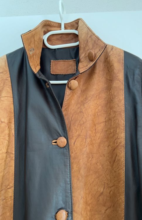 Giacche: ECHT LEDER SUPER  LANGE JACKE IN  BRAUN-COGNAC  GR.M – Nuovo (secondo la descrizione) da Pfäffikon ZH venduto da Ruth8 1