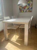 Weisser Esstisch inkl. 6 Stühlen