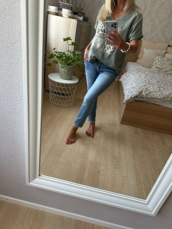 Mega coole Bluse aus Leinen + Cotton Gr.M-L