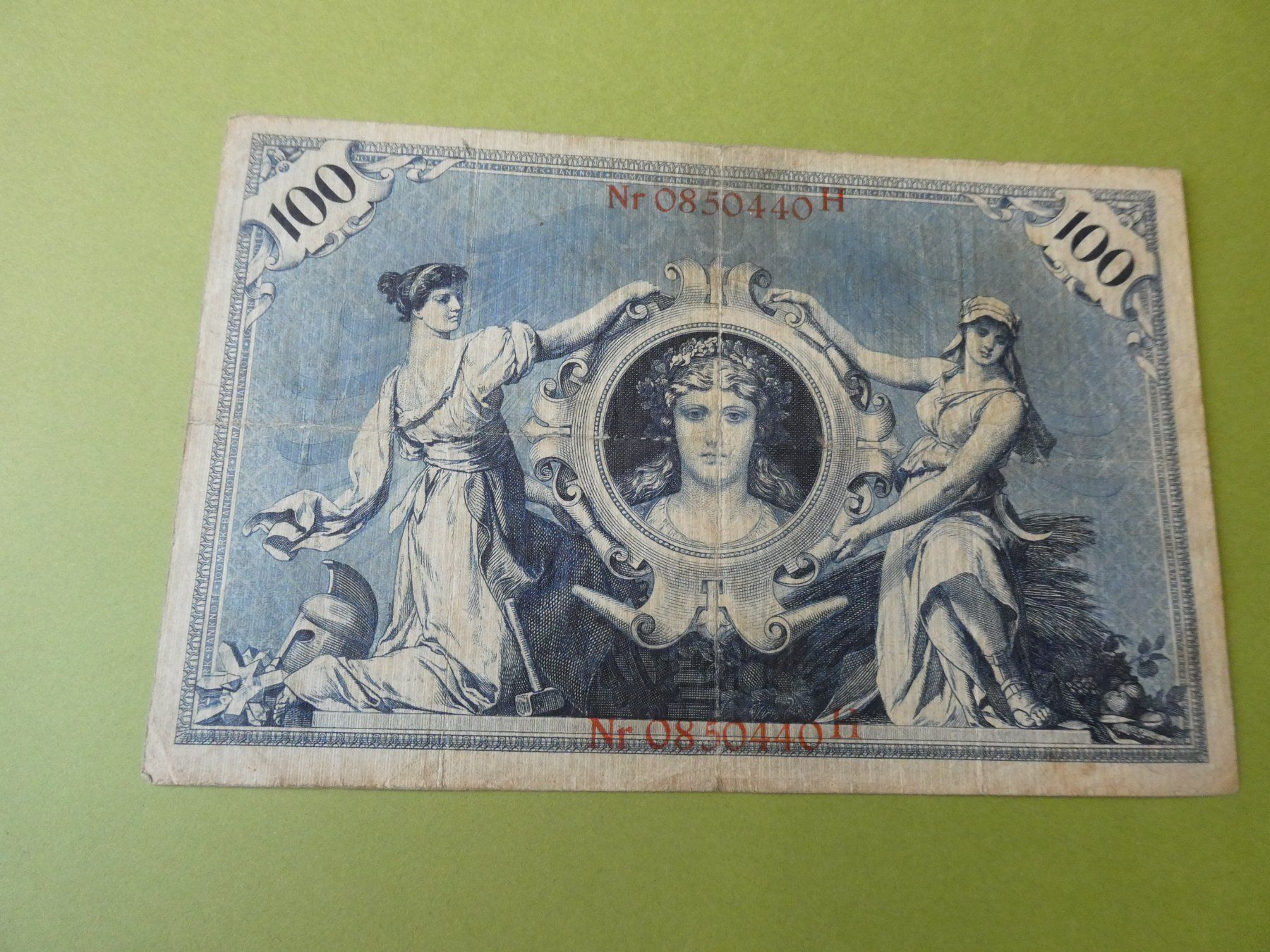Billets de banque: Dt. Reich 1898, 100 Mark – D'occasion à Hinterforst par Rohusri 1