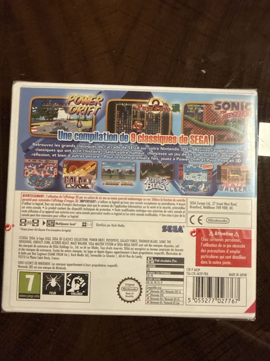 Spiele: Nintendo 3DS Jeu SEGA 3D Classics Collection NEUF – Gebraucht aus Chavornay von brunodasilva87 1