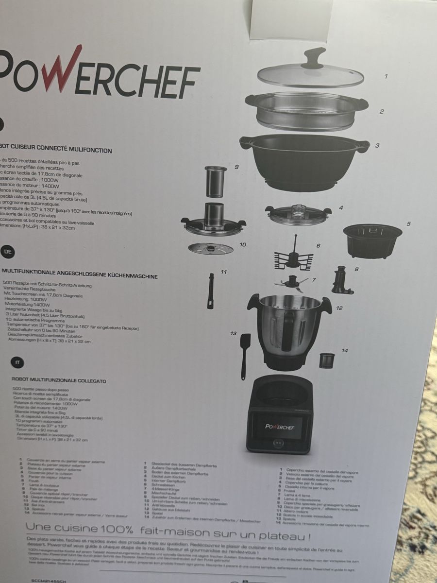 Schneider Elettrodomestici da cucina: Schneider Multifunktions-Kochzenter «PowerChef Max», 4.5 Lit – Nuovo (secondo la descrizione) da Schiers venduto da ok3232 5