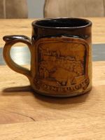 Souvenir-Tasse „Edinburgh“ – Keramik, 9 cm, Vintage
