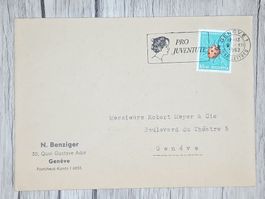 CL13 Enveloppe + Timbre Suisse 1952