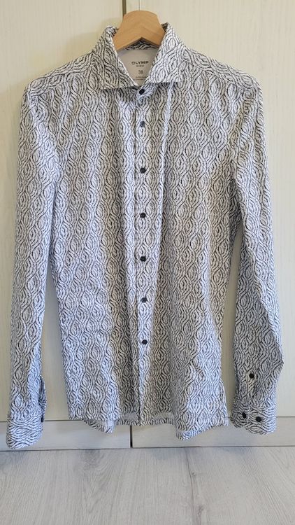 OLYMP No. Six Men's Shirt - Size 38 (S) - Super Slim Flex 2