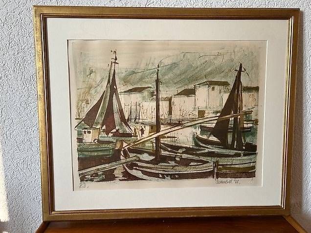 Dipinti: Aquarelle originale Jacques Perrenoud 1968 – Usato da Colombier VD venduto da DENYSE01
