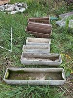 Blumenkiste braun 60 x 17 x 17 (3 Stk. braun)