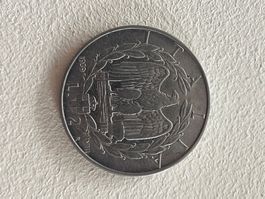 Italienische 2 Lire Münze, Jahrgang 1939
