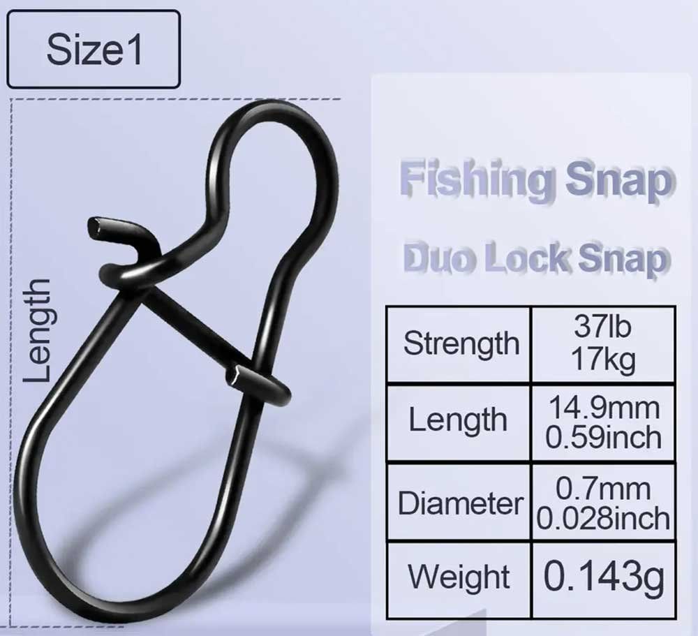 Köder: Terminal Tackle Fast Duo Lock Snap #1 50 Stk. – Neu und originalverpackt aus Immensee von svs_gsm7