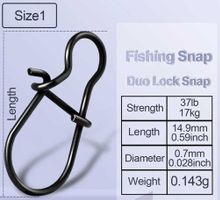 Terminal Tackle Fast Duo Lock Snap #1 50 Stk.