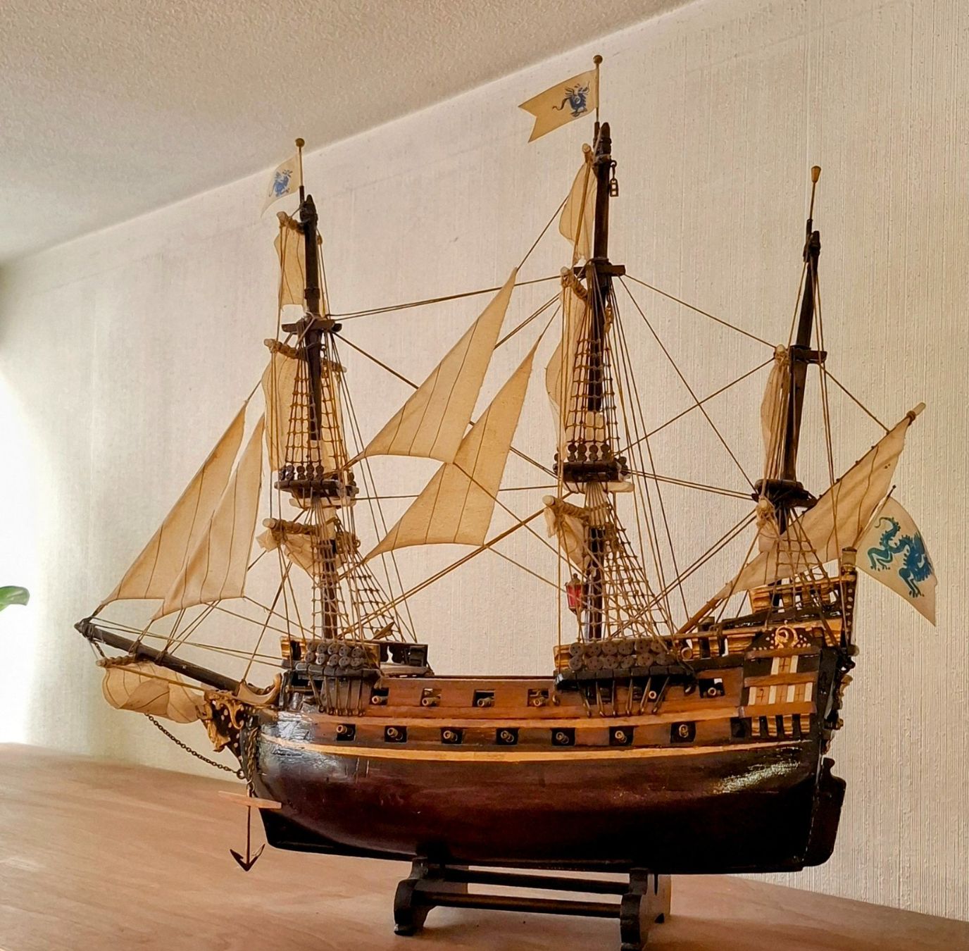 Modellbausätze & Standmodelle: Handgefertigtes Schiffsmodell (1965) ca. 50 cm – Gebraucht aus Frauenfeld von mwb_77c9 2