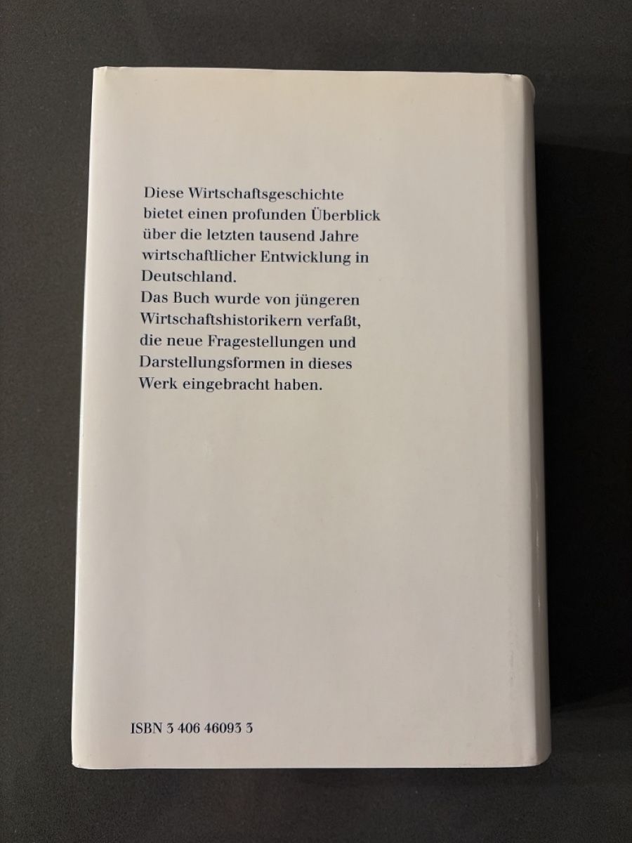 Libri: Deutsche Wirtschaftsgeschichte – Nuovo (secondo la descrizione) da Winterthur venduto da may_7vq8 1
