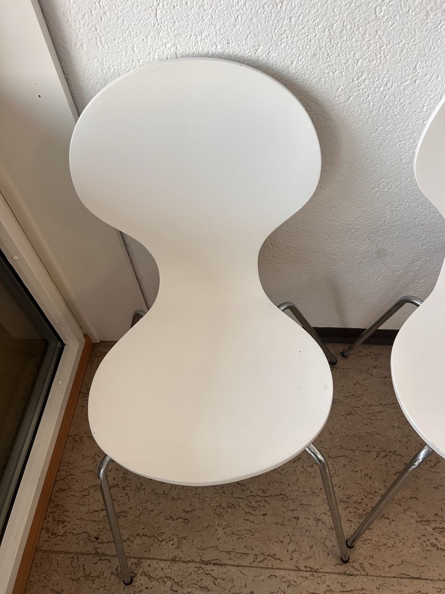 Sedie: 4 Weisse Stühle – Usato da Bern venduto da myb02 4