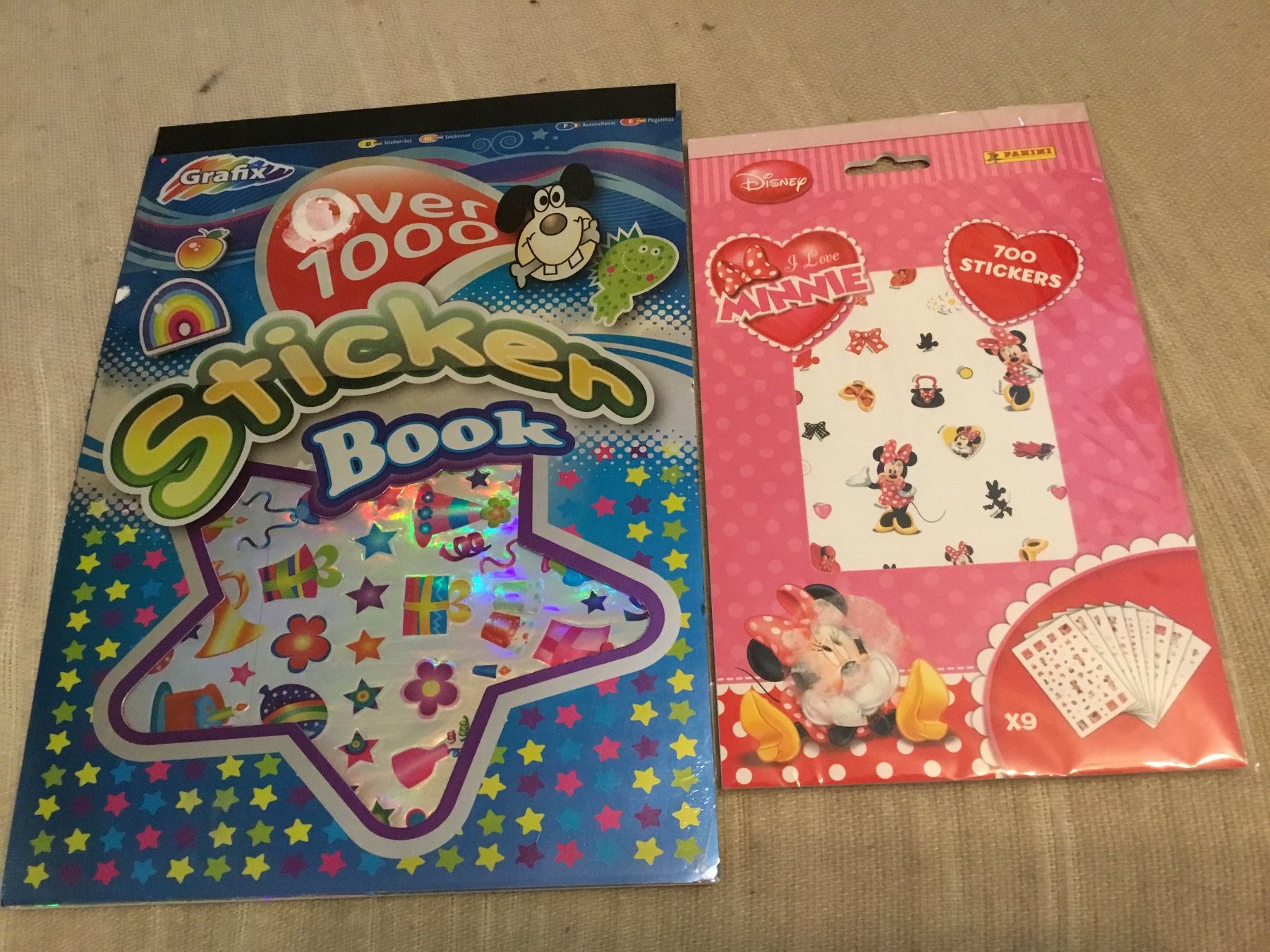 Aufkleber: 1000 diverse Sticker, 700 Minnie Sticker – Neu und originalverpackt aus Diessenhofen von quinto9