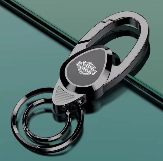 Porte-clés mousqueton Harley-Davidson, métal noir J002 1