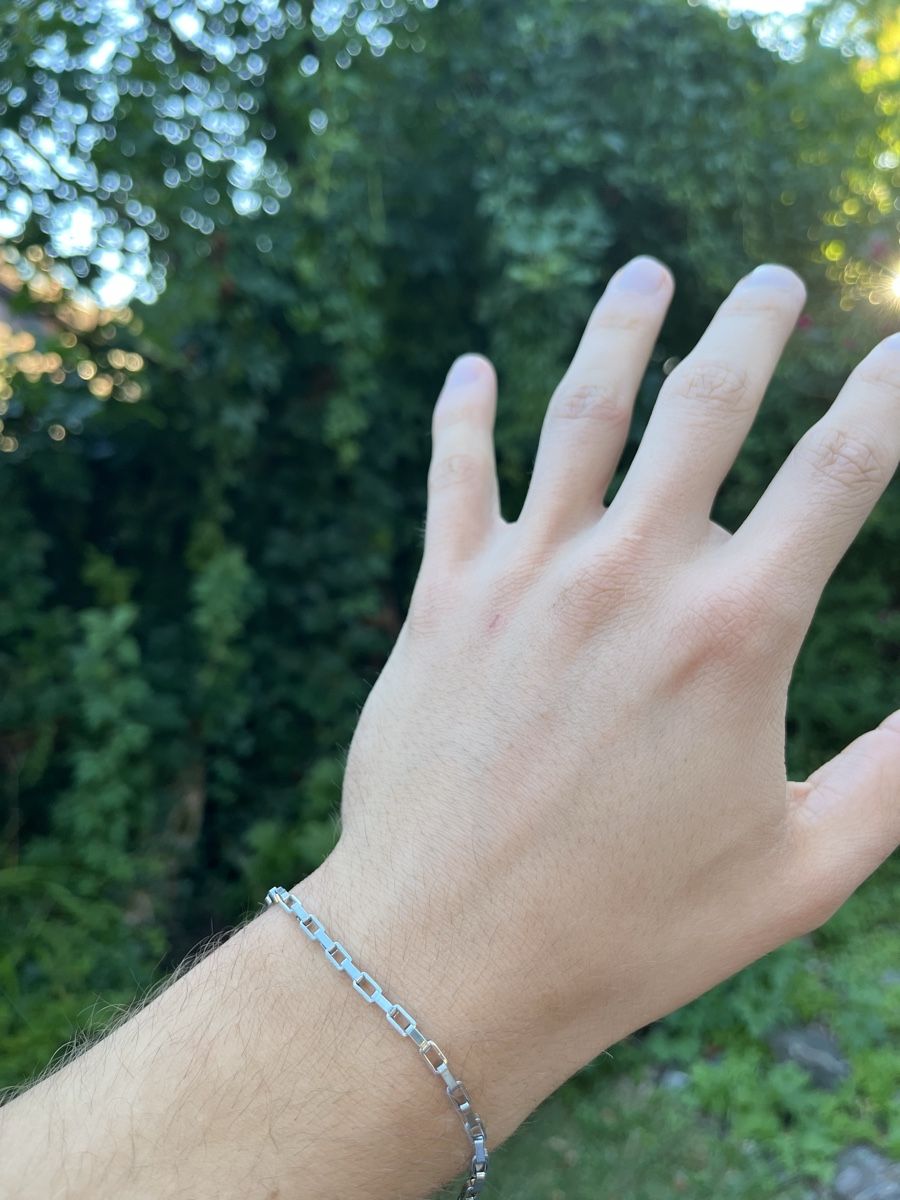 Bracciali & Braccialetti: Armband aus Edelstahl silber-Optik Modeschmuck – Nuovo (secondo la descrizione) da Tägerwilen venduto da Alexander716 3