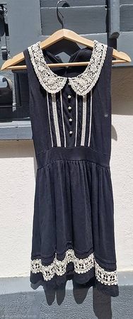 Vintage Sommerkleid Schwarz Weiss
