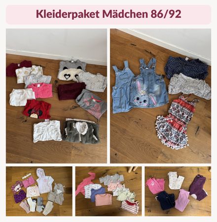 Kleiderpaket Mädchen Grösse 86/92 diverse Teile gebraucht