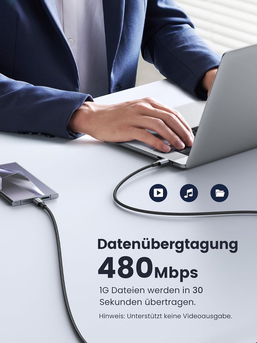 Ugreen Câbles: UGREEN USB C auf USB C Kabel 100W 1m – Neuf (Voir description) à Chur par Pavan 4