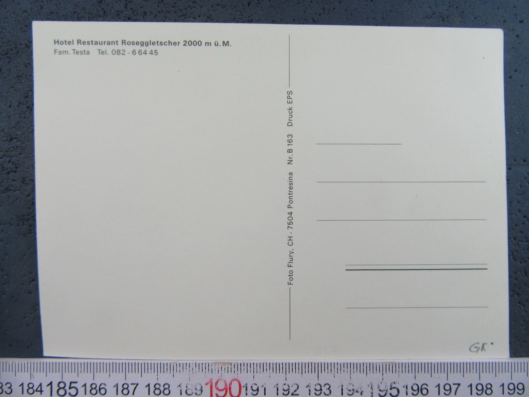 Cartoline postali: ROSEGGLETSCHER HOTEL RESTAURANT BE AK BELEBT – Usato da Ettingen venduto da Hausi4711 2