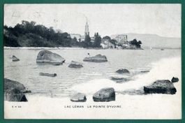 Lac Léman, La Pointe d'Yvoire, 1906, gelaufen