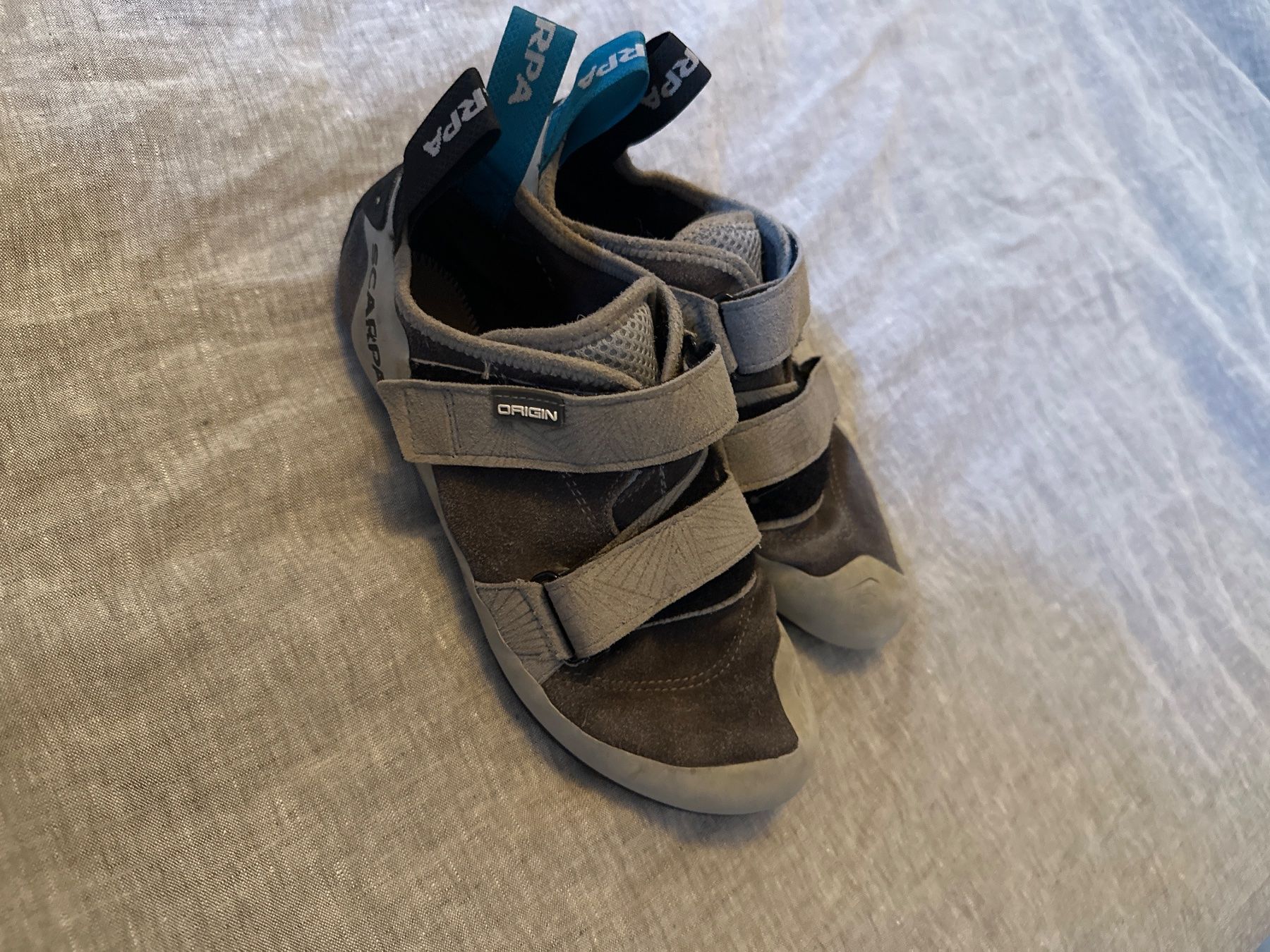 Scarpa Herrenschuhe: Kletterfinken Scarpa Origin Grösse 40.5 – Gebraucht aus Murten von jbaeris
