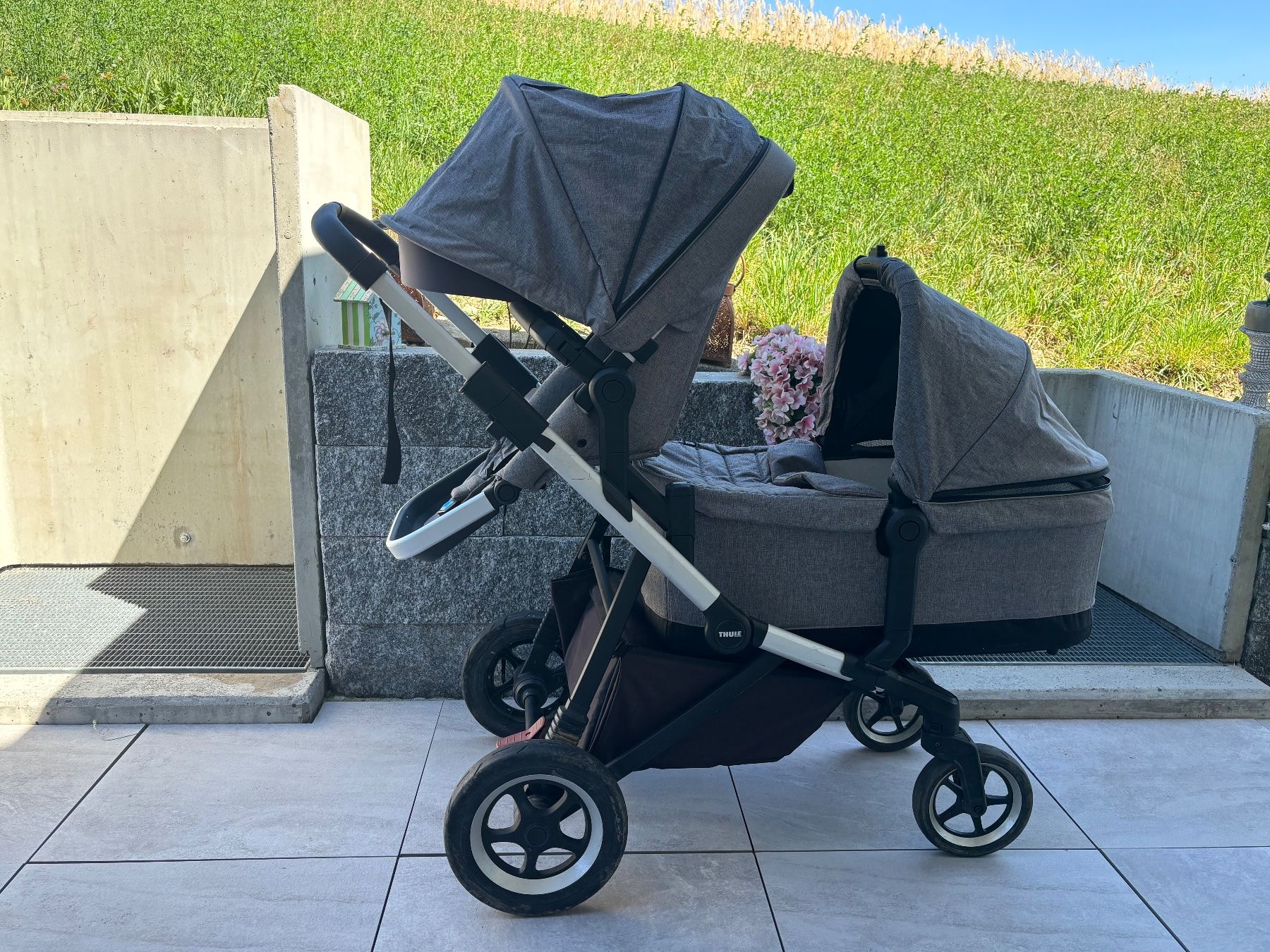 Thule Carrozzine: Geschwisterwagen Doppelwagen THULE – Usato da Berikon venduto da Avi85 2