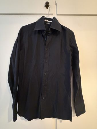 Camicia Daniele Alessandrini uomo taglia M nera Made in Ital