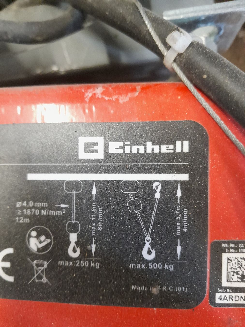 Einhell Sonstiges zum Lager & Transport: Einhell Seilzug  – Gebraucht aus Hinwil von lkl_yjw7 1