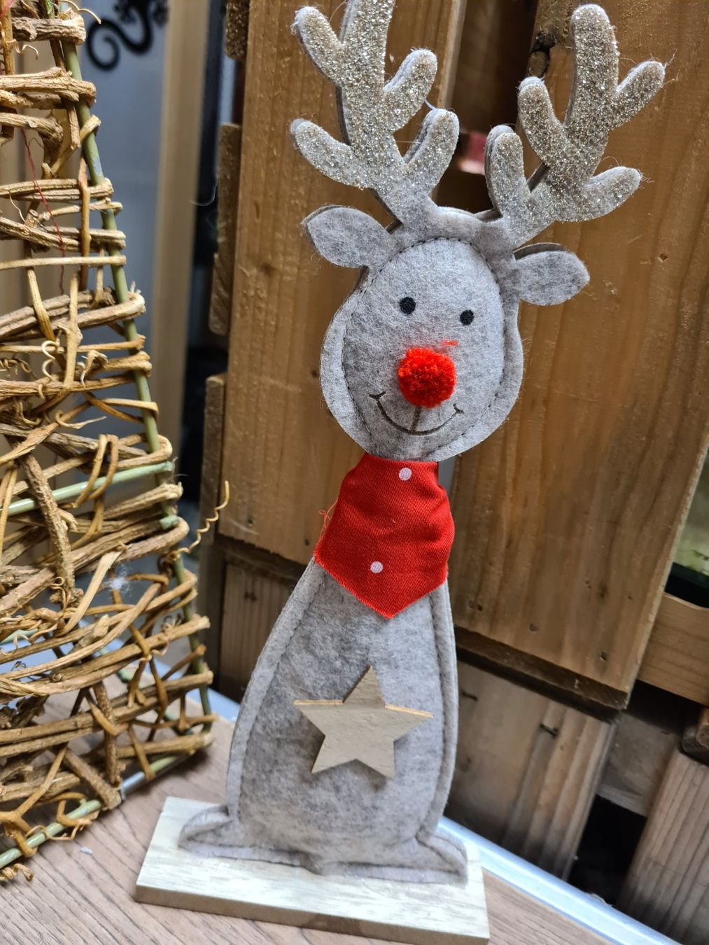 Tutte le decorazioni: Weihnachten Deko Filz Figur 30 cm – Usato da Amriswil venduto da kleindeko 2