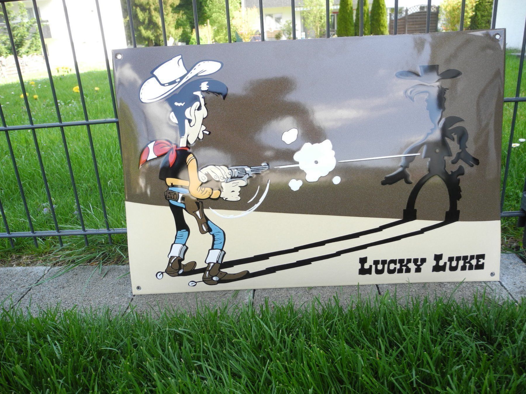 Insegne: LUCKY LUKE  EMAILLESCHILD – Nuovo (secondo la descrizione) da Reinach AG venduto da Huckleberrysix 2