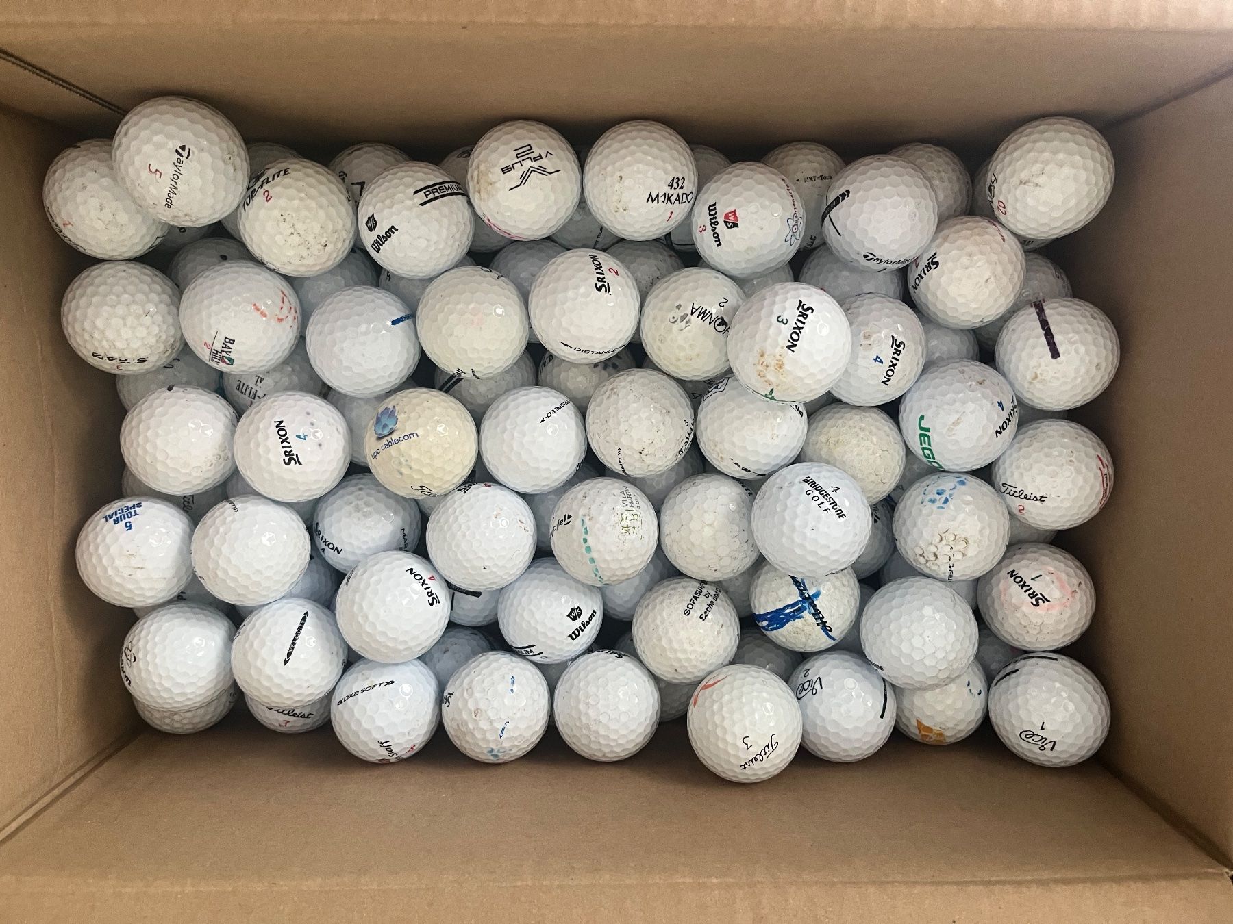 Palloni: 100 gebrauchte Golfbälle - gemischt – Usato da Jonen venduto da cry_7kn5
