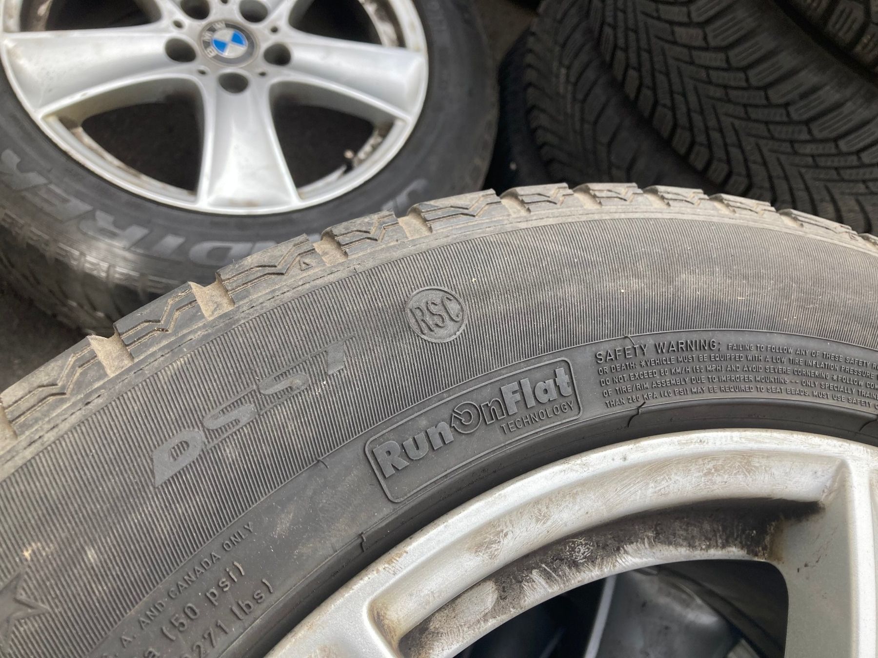 BMW Pneumatici & Ruote complete: BMW X5 Winterräder 255/55R18 E70 6770200 – Usato da Cham venduto da WB2223 6