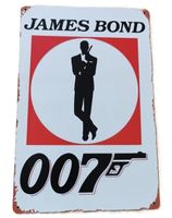 JAMES BOND 007 - Blechschild (neu, OVP)