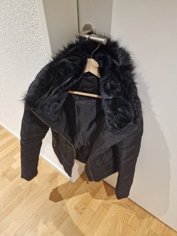Fur Hooded Zara Jacke Aus Kunstfell Fur Jacket Zara Kunst Fell