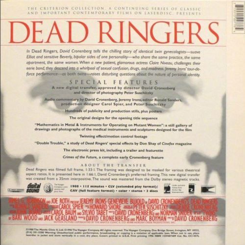 Tutti i DVDs: [Laserdisc] Dead Ringers: Special Editio – Usato da Rheinfelden venduto da Burzelchen 1