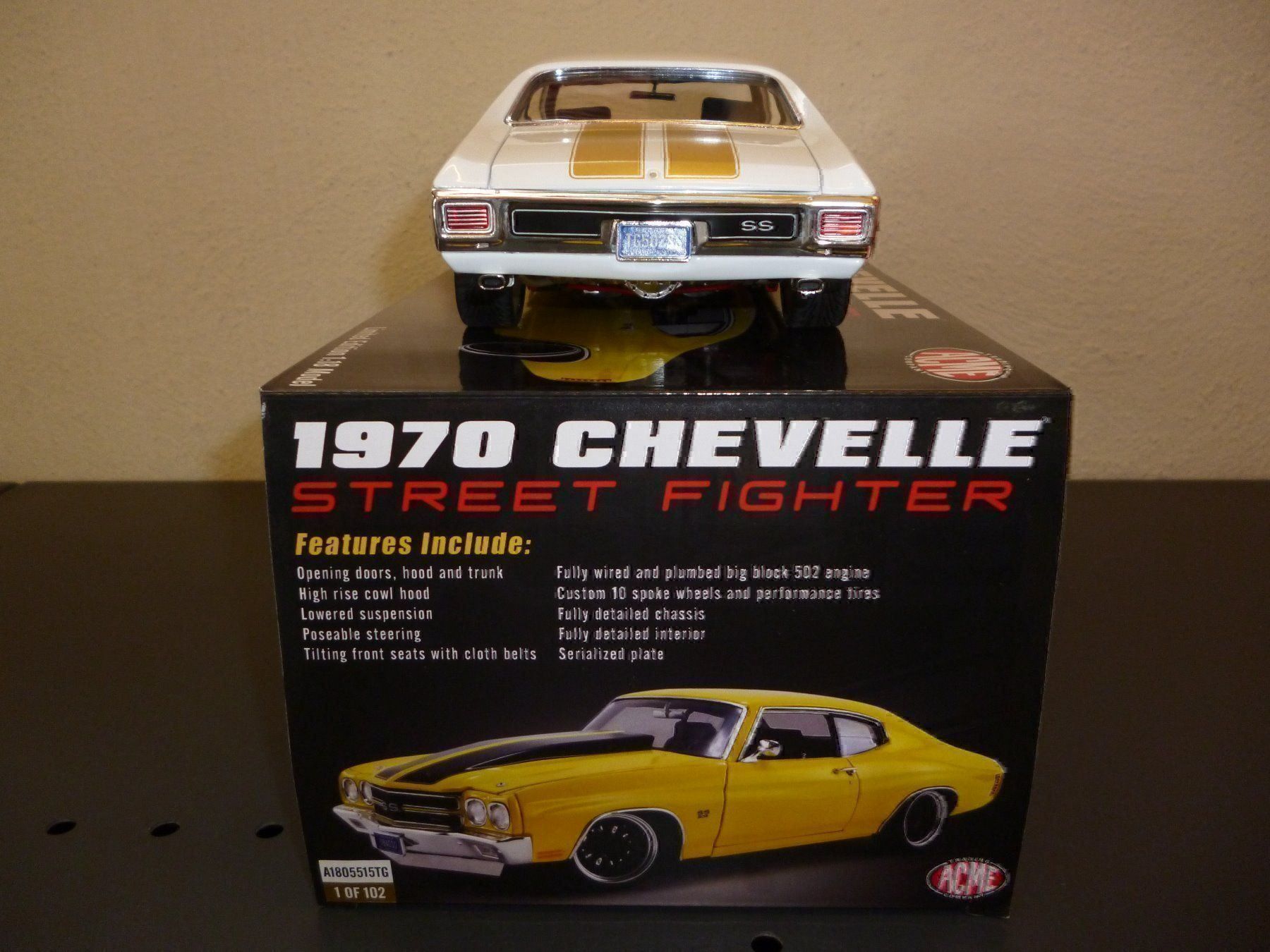 Chevrolet Modellini d'auto: Chevrolet Chevelle 1970 "Street-Fighter" – Nuovo e nell'imballaggio originale da Niederwil SG venduto da Kaicorner03 2