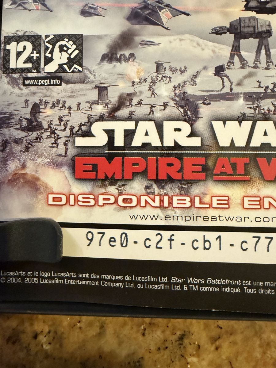 Giochi: Jeu PC Star Wars Battlefront et Empire At War – Usato da Echallens venduto da JAR69 2