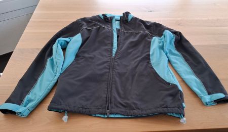 Trainingshose + -jacke anthrazit/türkis 40/42