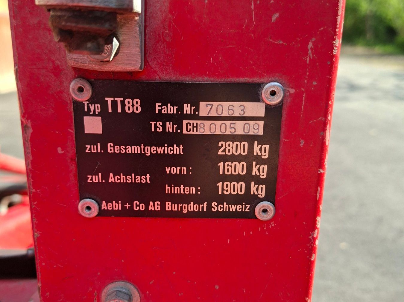 Trattori: Aebi TT88 – Usato da Eriswil venduto da bacher66 3